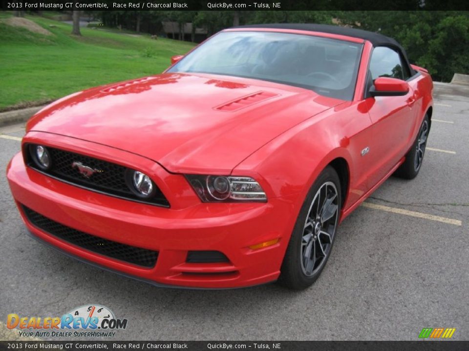 2013 Ford Mustang GT Convertible Race Red / Charcoal Black Photo #3