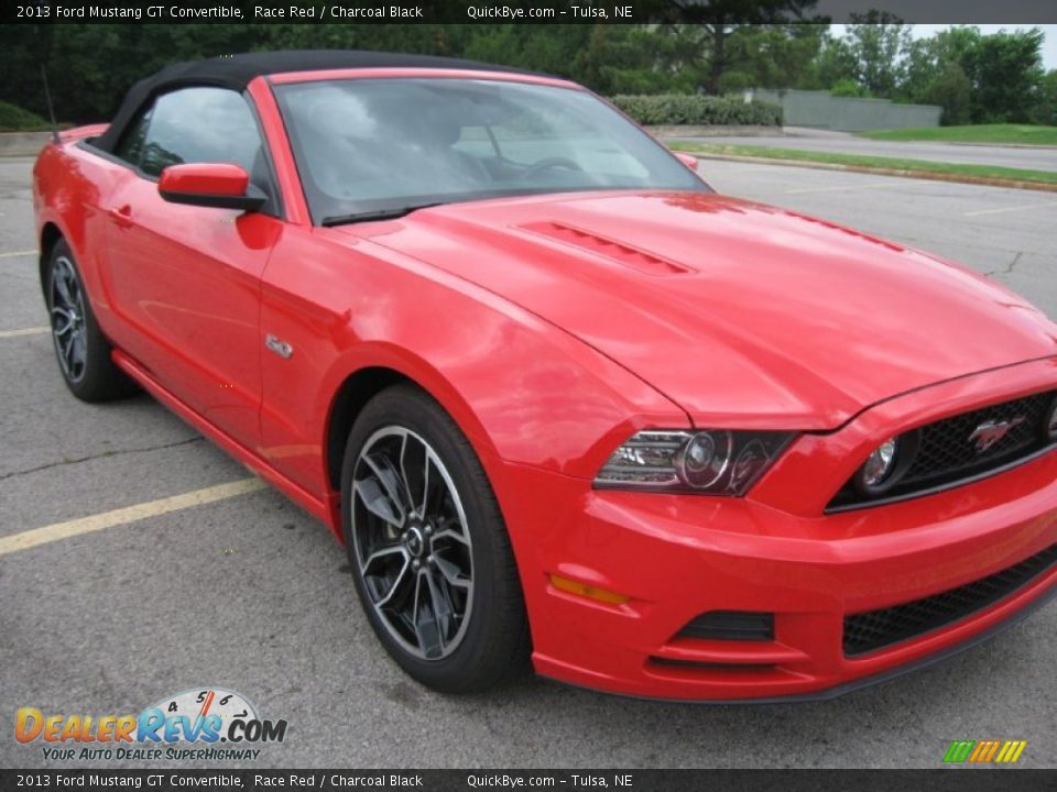 2013 Ford Mustang GT Convertible Race Red / Charcoal Black Photo #5