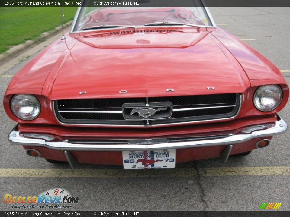 1965 Ford Mustang Convertible Red / Red Photo #4