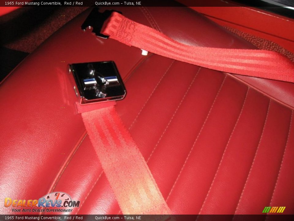 1965 Ford Mustang Convertible Red / Red Photo #11