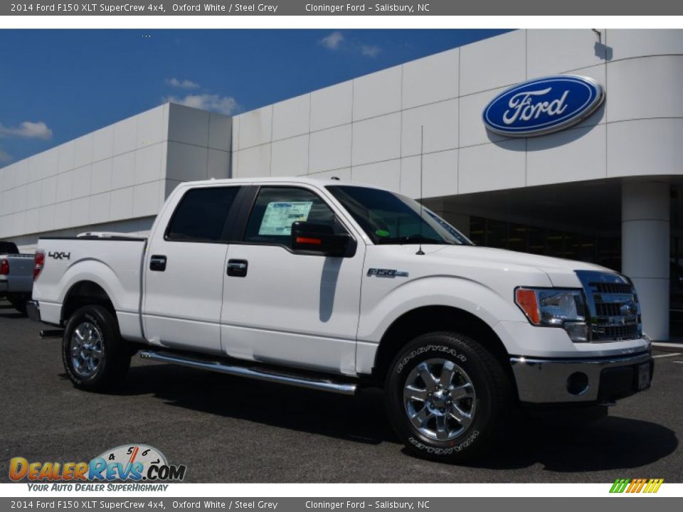 2014 Ford F150 XLT SuperCrew 4x4 Oxford White / Steel Grey Photo #1