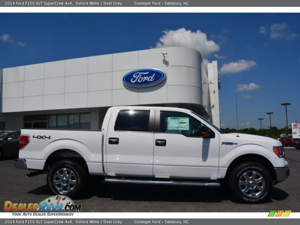 2014 Ford F150 XLT SuperCrew 4x4 Oxford White / Steel Grey Photo #2