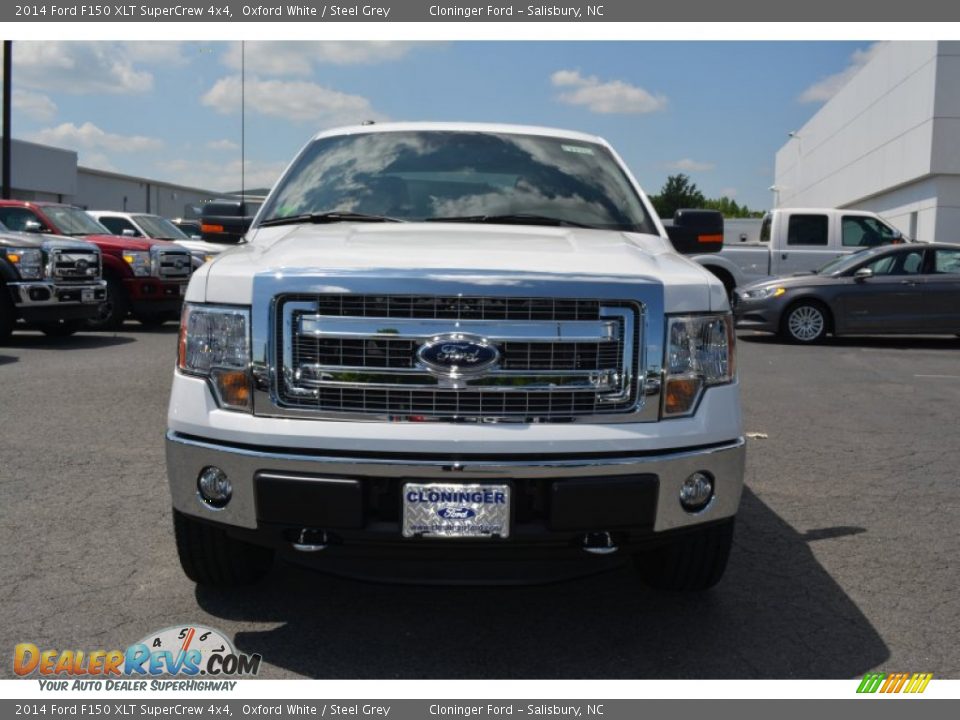 2014 Ford F150 XLT SuperCrew 4x4 Oxford White / Steel Grey Photo #4