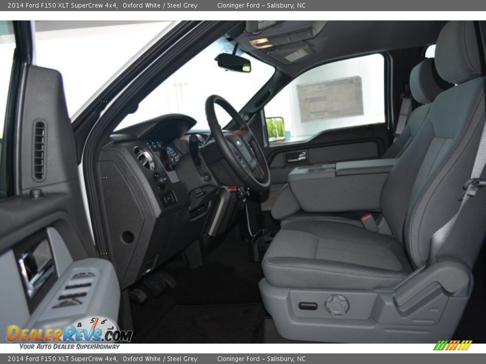 2014 Ford F150 XLT SuperCrew 4x4 Oxford White / Steel Grey Photo #6
