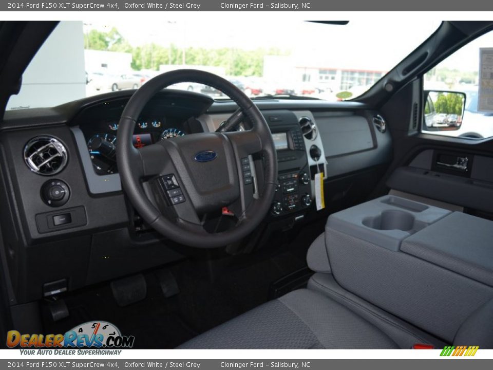 2014 Ford F150 XLT SuperCrew 4x4 Oxford White / Steel Grey Photo #7