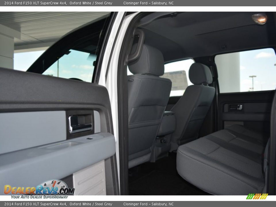 2014 Ford F150 XLT SuperCrew 4x4 Oxford White / Steel Grey Photo #8