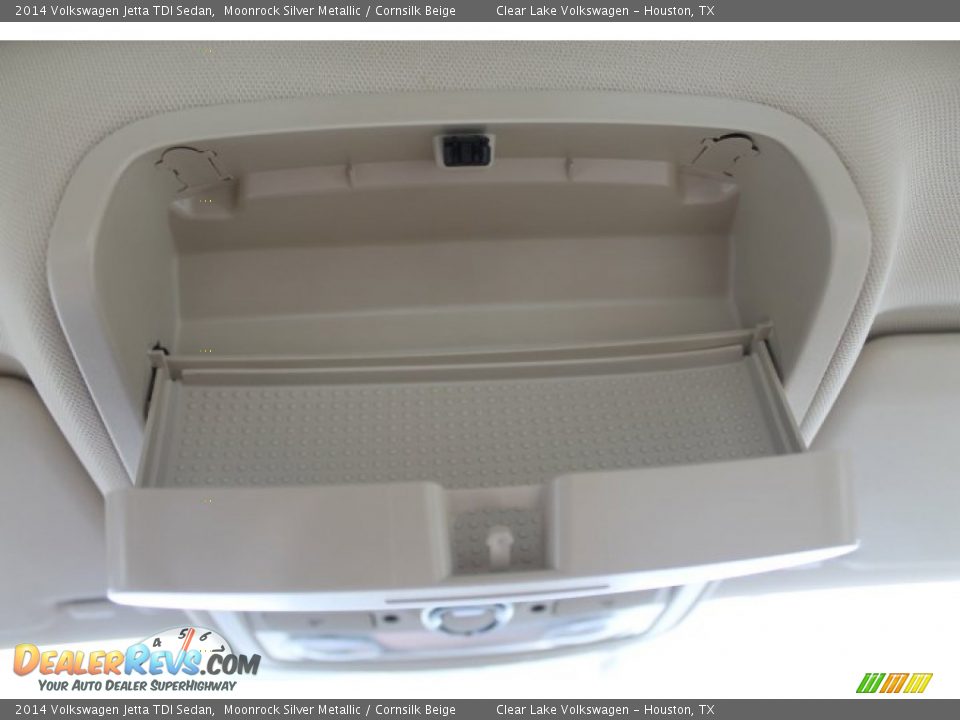 2014 Volkswagen Jetta TDI Sedan Moonrock Silver Metallic / Cornsilk Beige Photo #12