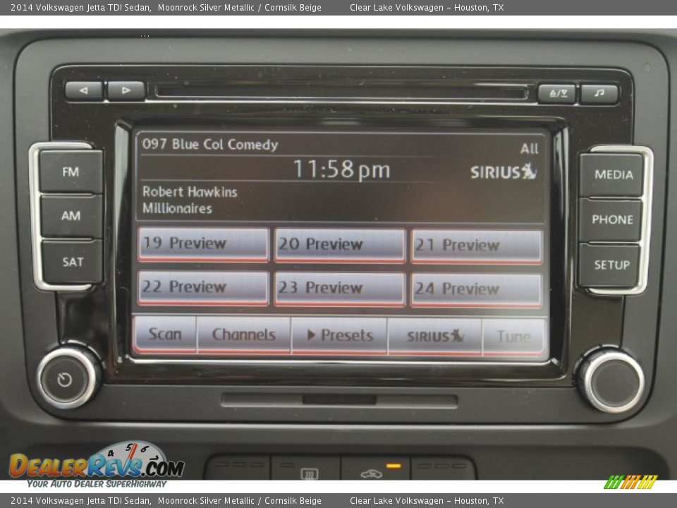2014 Volkswagen Jetta TDI Sedan Moonrock Silver Metallic / Cornsilk Beige Photo #13