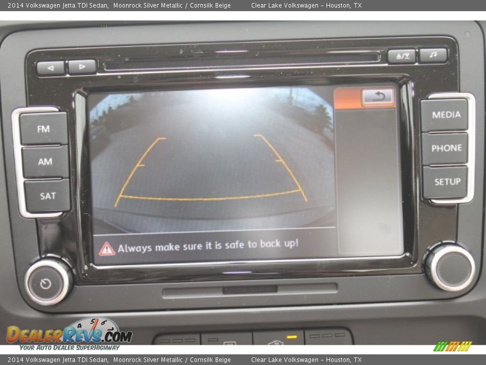 2014 Volkswagen Jetta TDI Sedan Moonrock Silver Metallic / Cornsilk Beige Photo #14