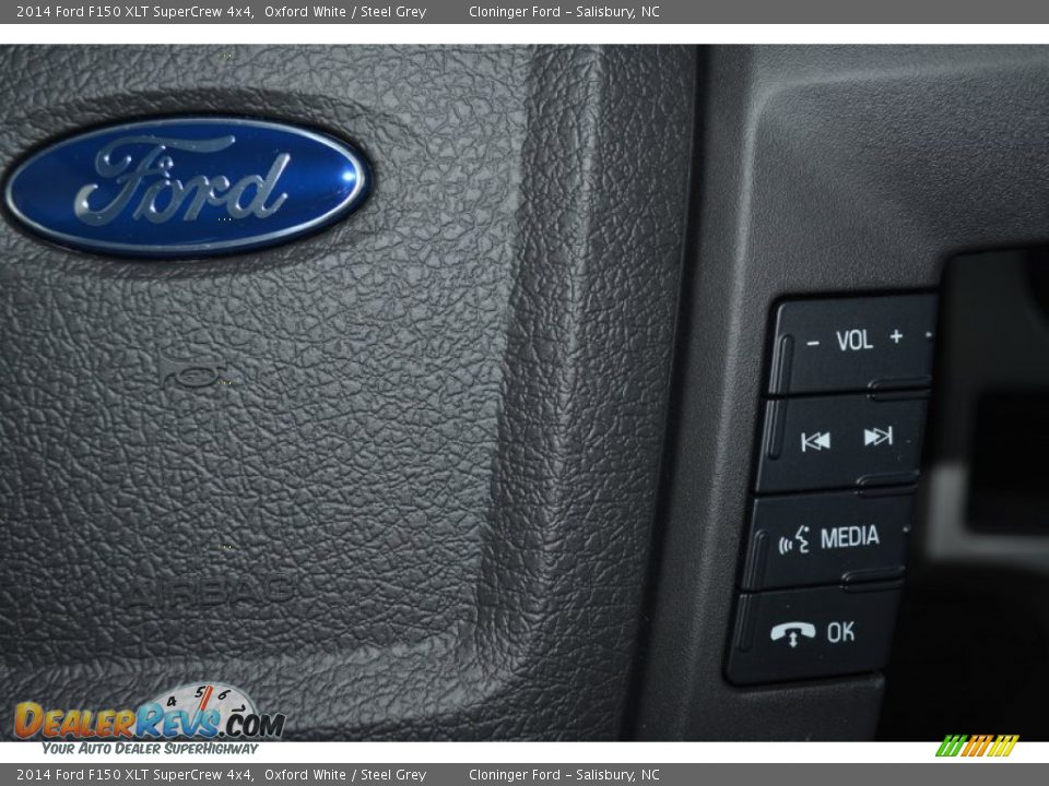 2014 Ford F150 XLT SuperCrew 4x4 Oxford White / Steel Grey Photo #16