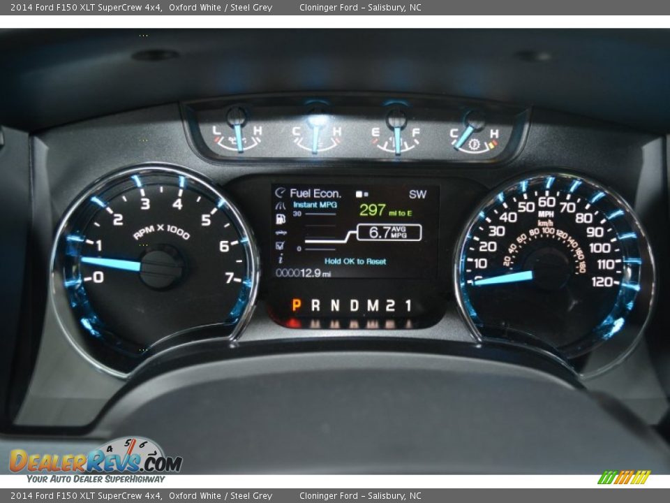 2014 Ford F150 XLT SuperCrew 4x4 Oxford White / Steel Grey Photo #17