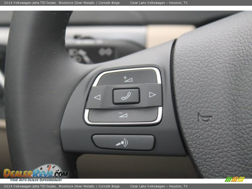 2014 Volkswagen Jetta TDI Sedan Moonrock Silver Metallic / Cornsilk Beige Photo #19