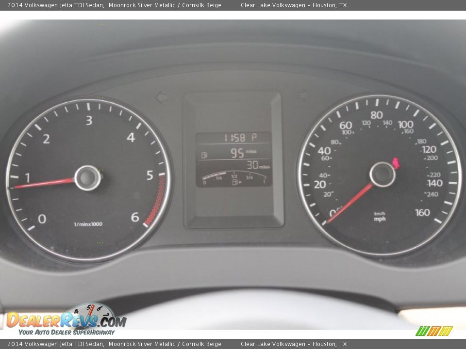2014 Volkswagen Jetta TDI Sedan Moonrock Silver Metallic / Cornsilk Beige Photo #20