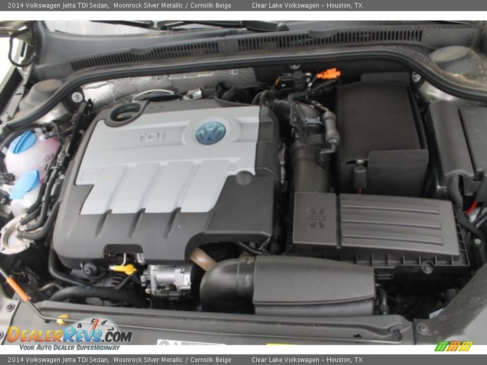 2014 Volkswagen Jetta TDI Sedan Moonrock Silver Metallic / Cornsilk Beige Photo #27
