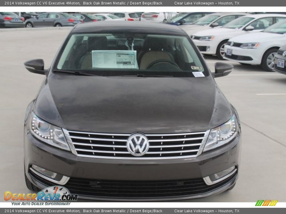 2014 Volkswagen CC V6 Executive 4Motion Black Oak Brown Metallic / Desert Beige/Black Photo #2