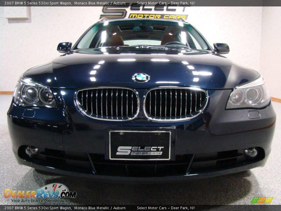2007 BMW 5 Series 530xi Sport Wagon Monaco Blue Metallic / Auburn Photo #2