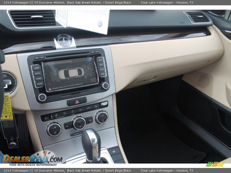 2014 Volkswagen CC V6 Executive 4Motion Black Oak Brown Metallic / Desert Beige/Black Photo #11