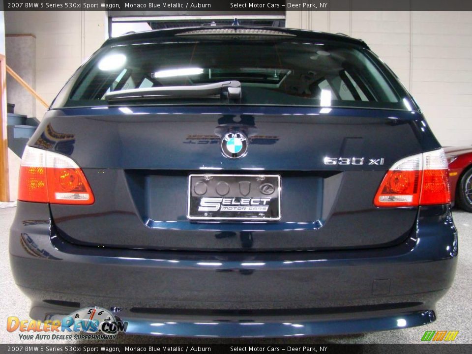 2007 BMW 5 Series 530xi Sport Wagon Monaco Blue Metallic / Auburn Photo #5
