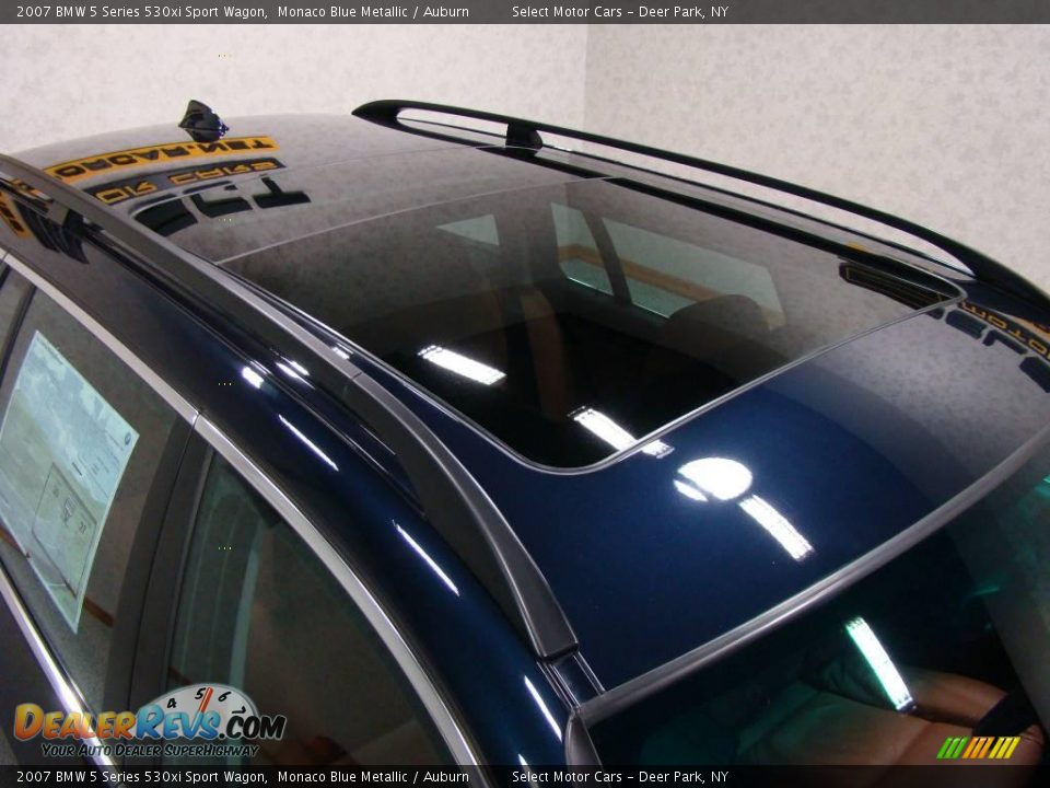 2007 BMW 5 Series 530xi Sport Wagon Monaco Blue Metallic / Auburn Photo #6