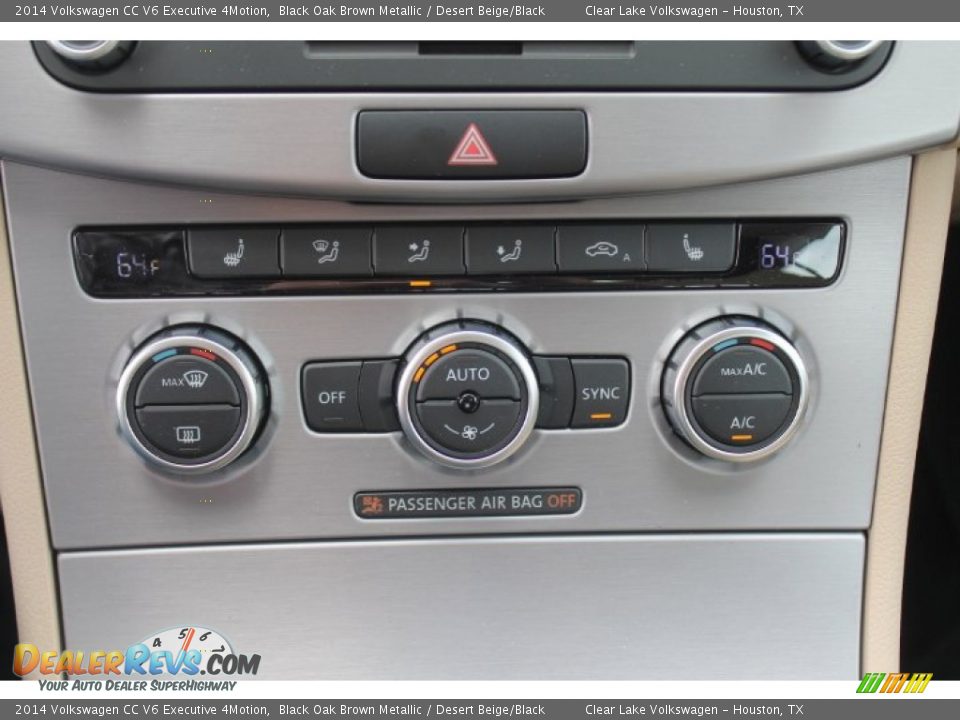 Controls of 2014 Volkswagen CC V6 Executive 4Motion Photo #17