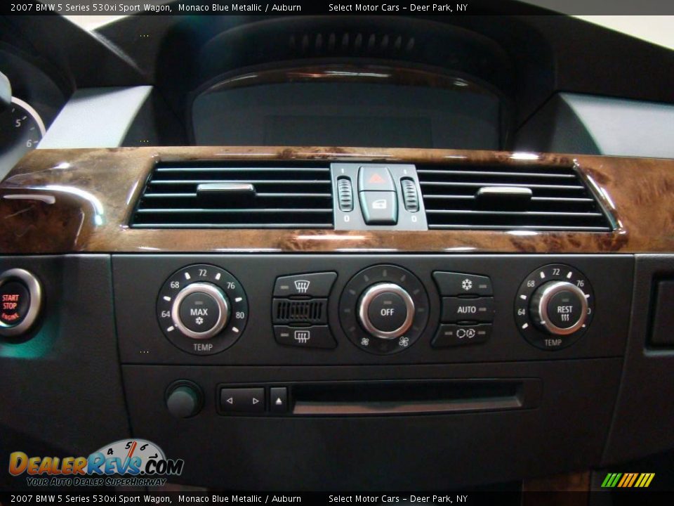 2007 BMW 5 Series 530xi Sport Wagon Monaco Blue Metallic / Auburn Photo #10