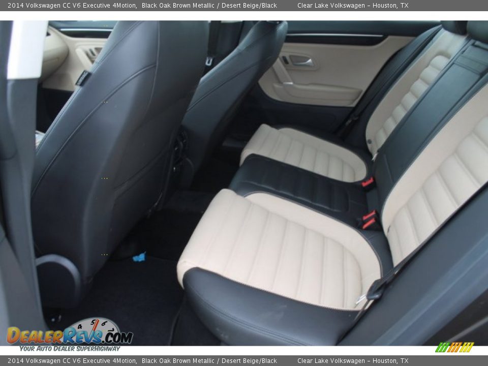 Rear Seat of 2014 Volkswagen CC V6 Executive 4Motion Photo #26