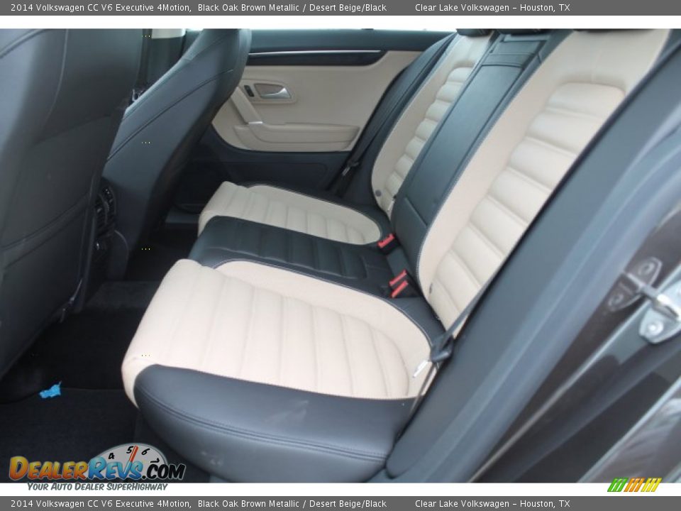 Rear Seat of 2014 Volkswagen CC V6 Executive 4Motion Photo #27