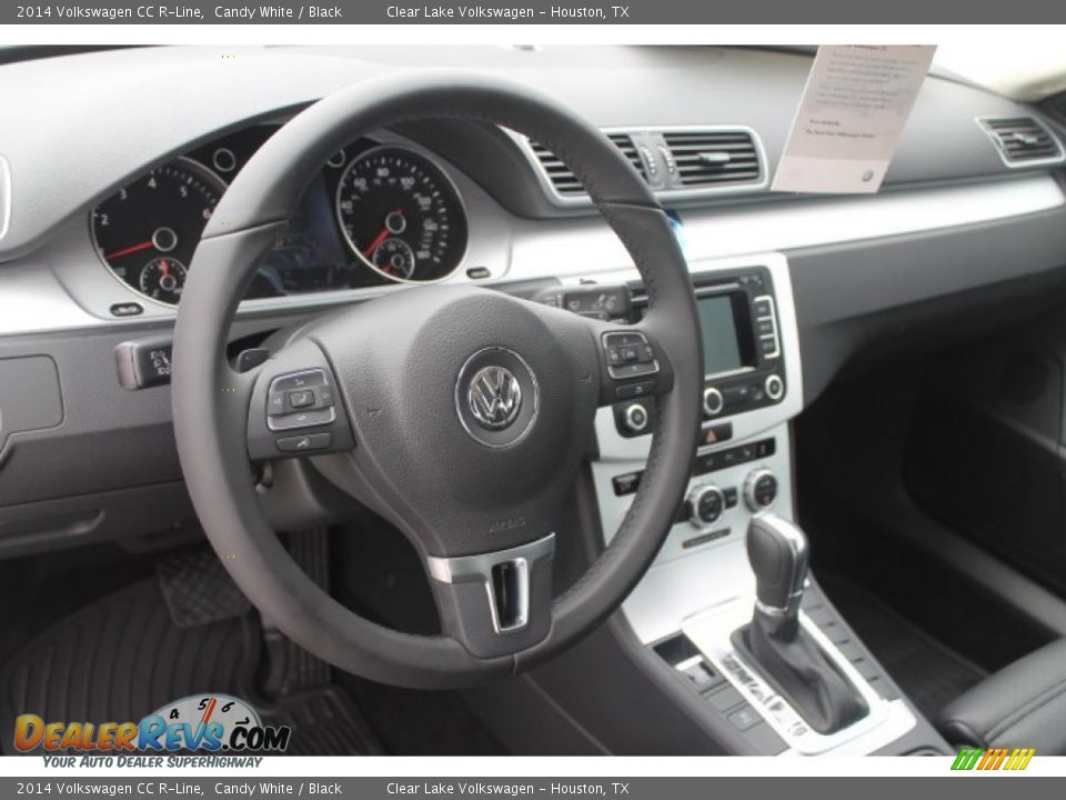 2014 Volkswagen CC R-Line Candy White / Black Photo #9