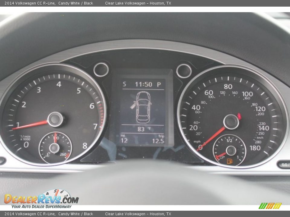 2014 Volkswagen CC R-Line Candy White / Black Photo #24