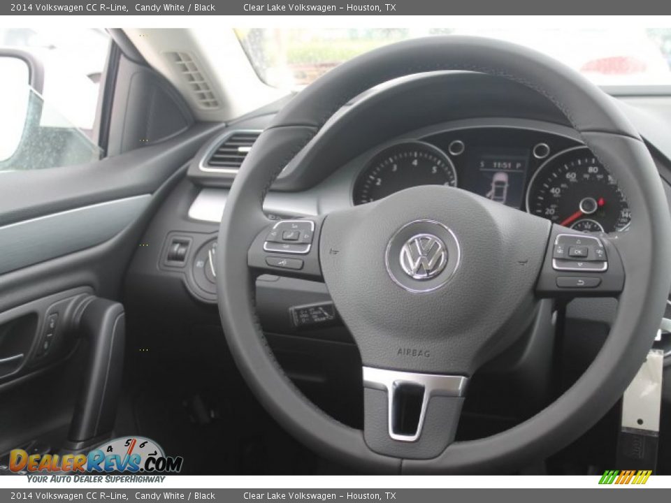 2014 Volkswagen CC R-Line Candy White / Black Photo #30