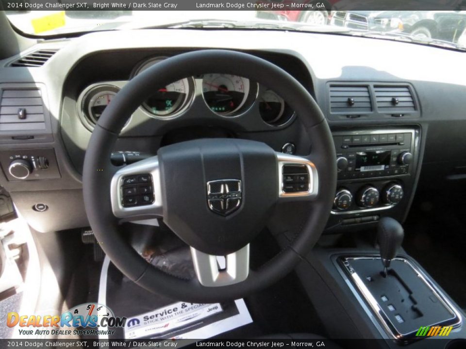 2014 Dodge Challenger SXT Bright White / Dark Slate Gray Photo #7