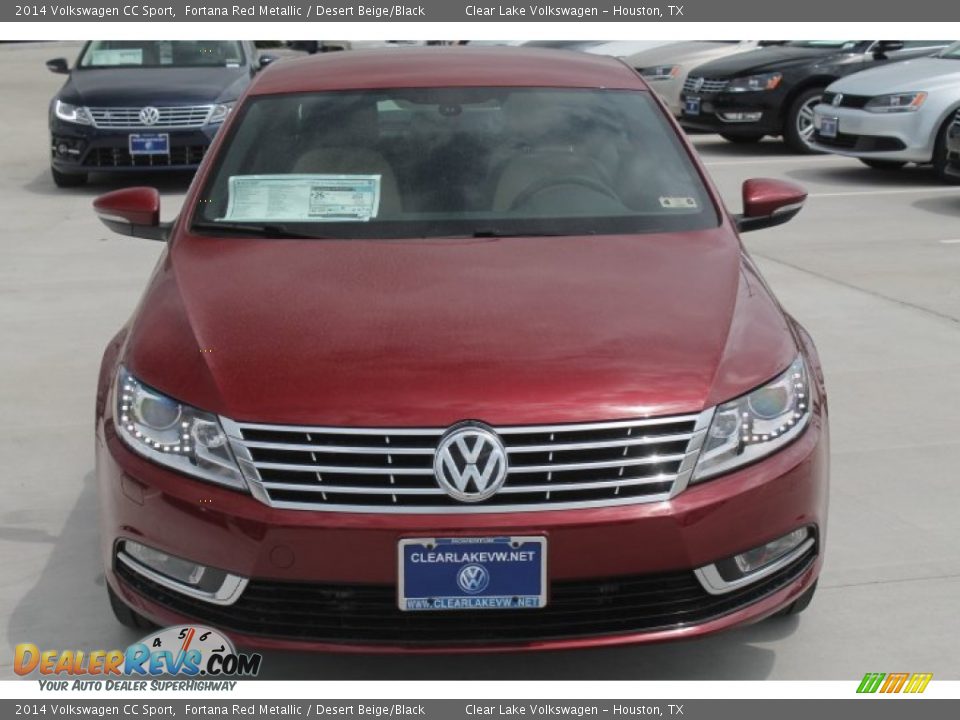 2014 Volkswagen CC Sport Fortana Red Metallic / Desert Beige/Black Photo #2