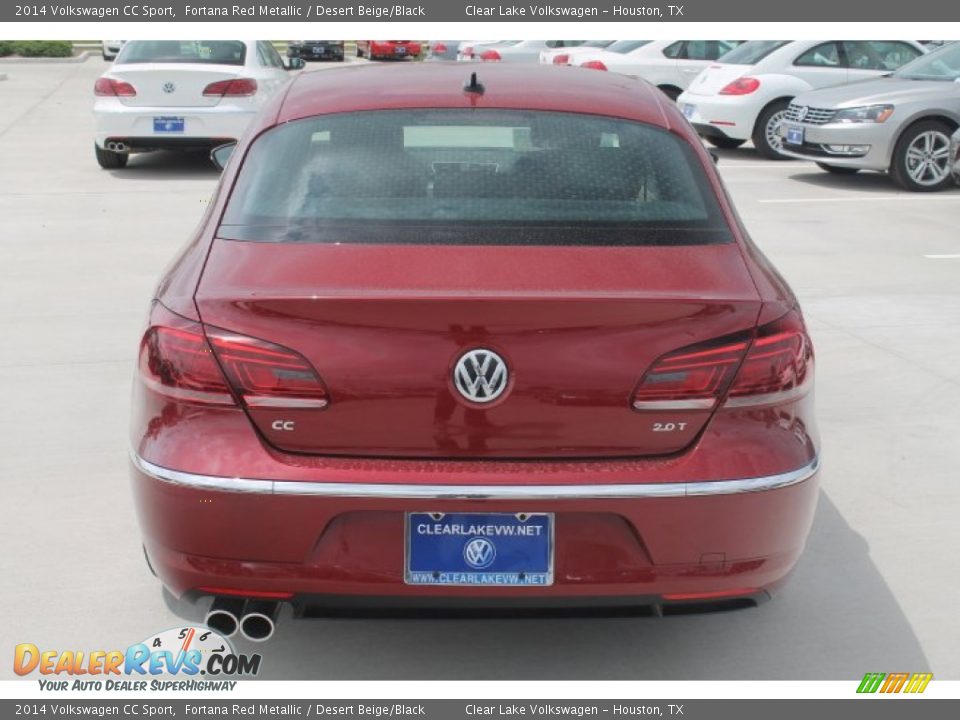 2014 Volkswagen CC Sport Fortana Red Metallic / Desert Beige/Black Photo #7