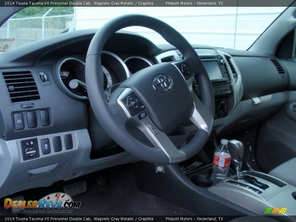 2014 Toyota Tacoma V6 Prerunner Double Cab Magnetic Gray Metallic / Graphite Photo #26