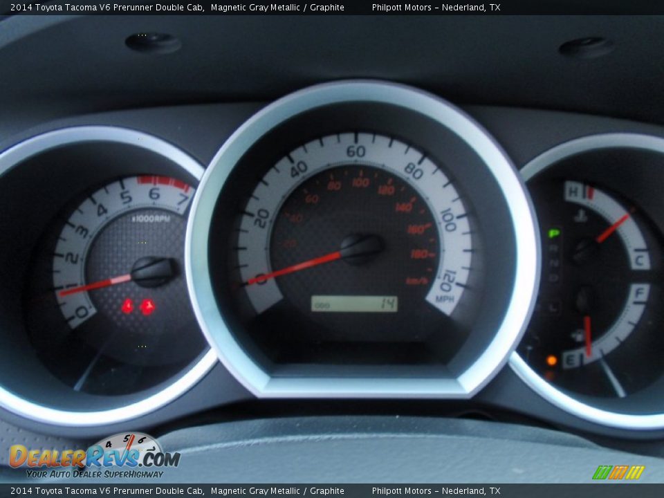 2014 Toyota Tacoma V6 Prerunner Double Cab Magnetic Gray Metallic / Graphite Photo #32