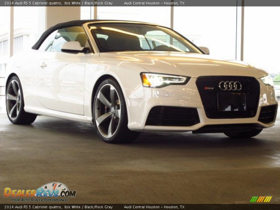 2014 Audi RS 5 Cabriolet quattro Ibis White / Black/Rock Gray Photo #1