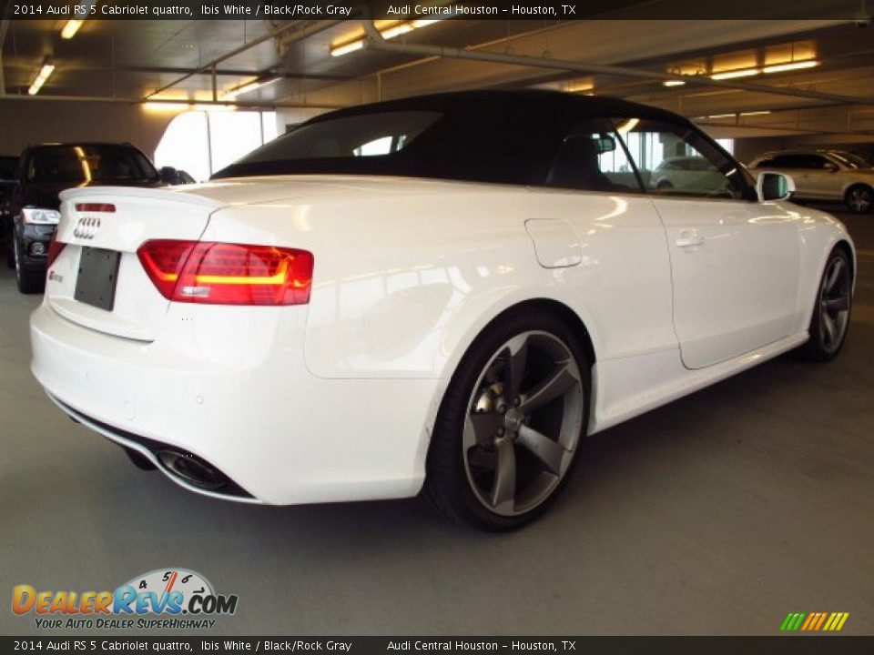 2014 Audi RS 5 Cabriolet quattro Ibis White / Black/Rock Gray Photo #2