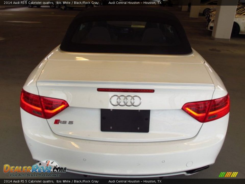 2014 Audi RS 5 Cabriolet quattro Ibis White / Black/Rock Gray Photo #3