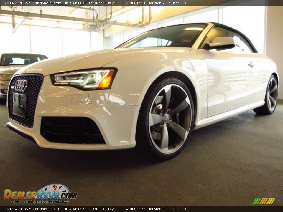 2014 Audi RS 5 Cabriolet quattro Ibis White / Black/Rock Gray Photo #5