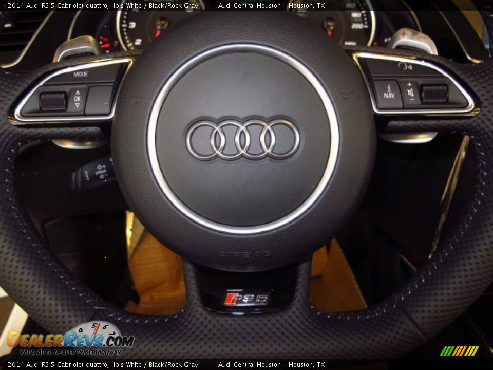 2014 Audi RS 5 Cabriolet quattro Steering Wheel Photo #18