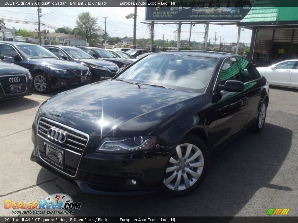 2011 Audi A4 2.0T quattro Sedan Brilliant Black / Black Photo #1