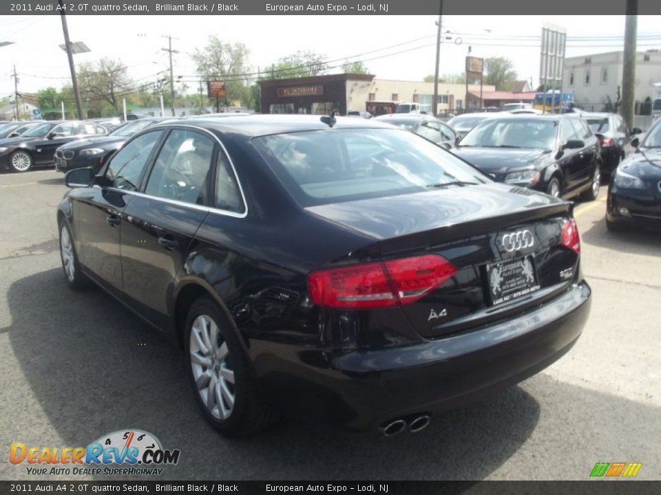 2011 Audi A4 2.0T quattro Sedan Brilliant Black / Black Photo #4