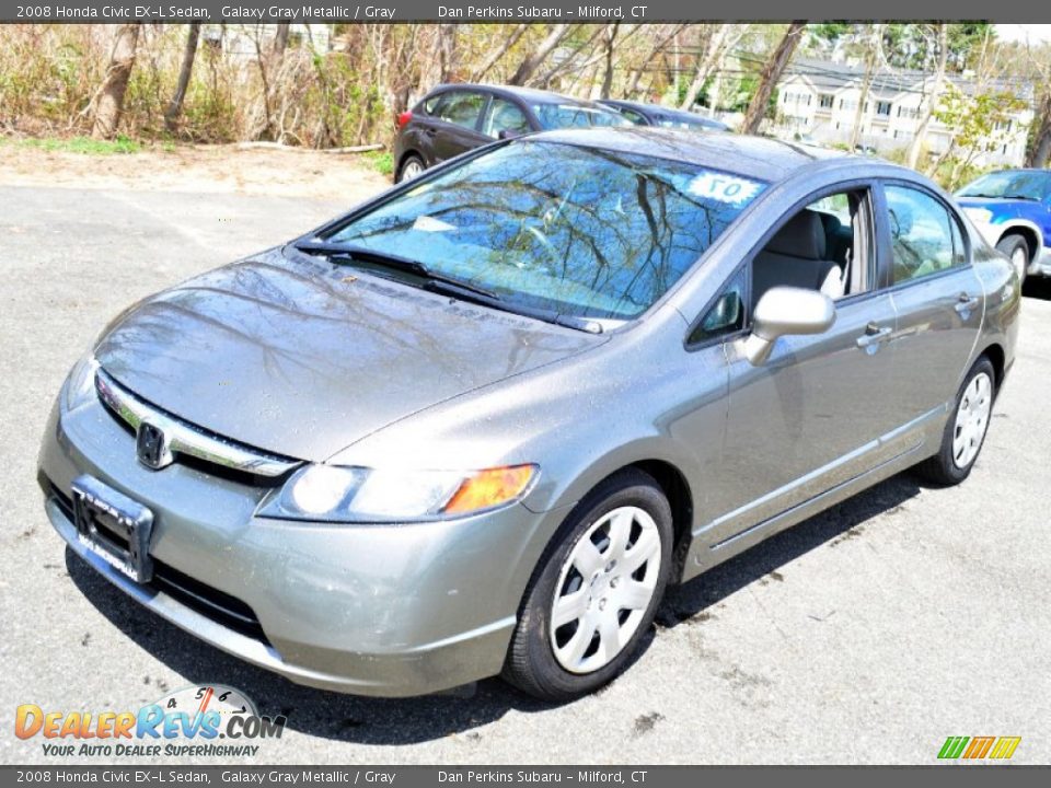 2008 Honda Civic EX-L Sedan Galaxy Gray Metallic / Gray Photo #3