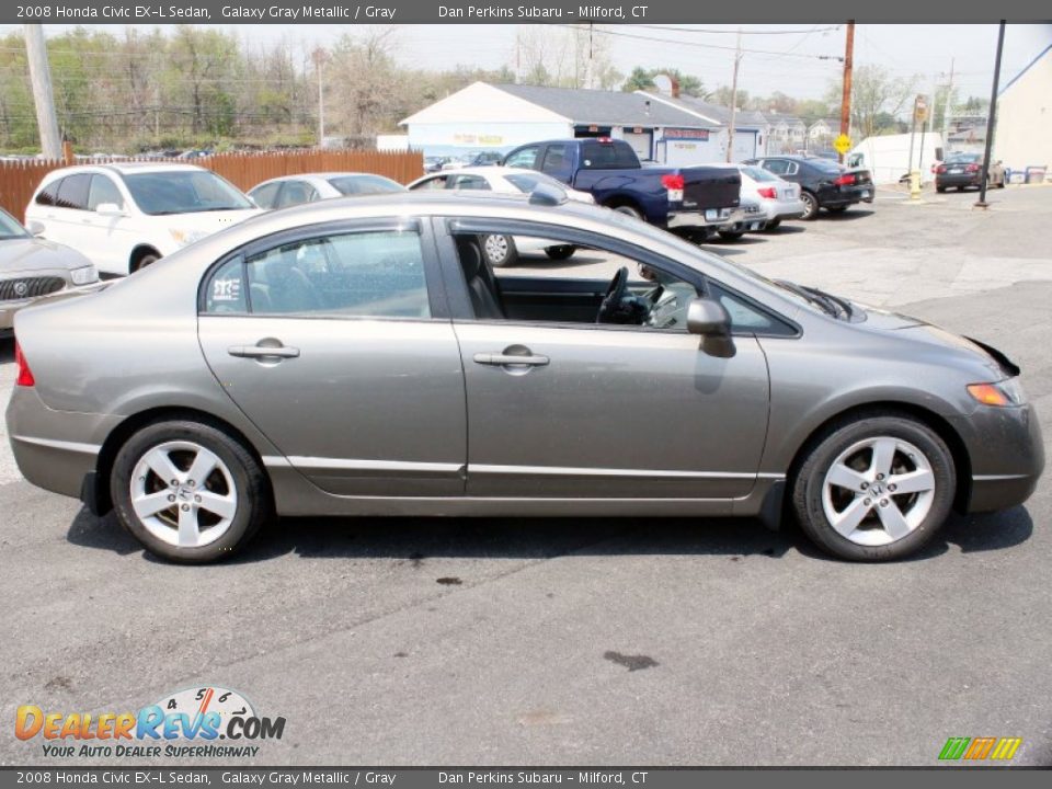 2008 Honda Civic EX-L Sedan Galaxy Gray Metallic / Gray Photo #4