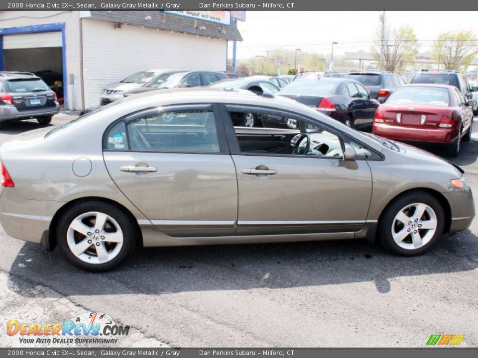 2008 Honda Civic EX-L Sedan Galaxy Gray Metallic / Gray Photo #11