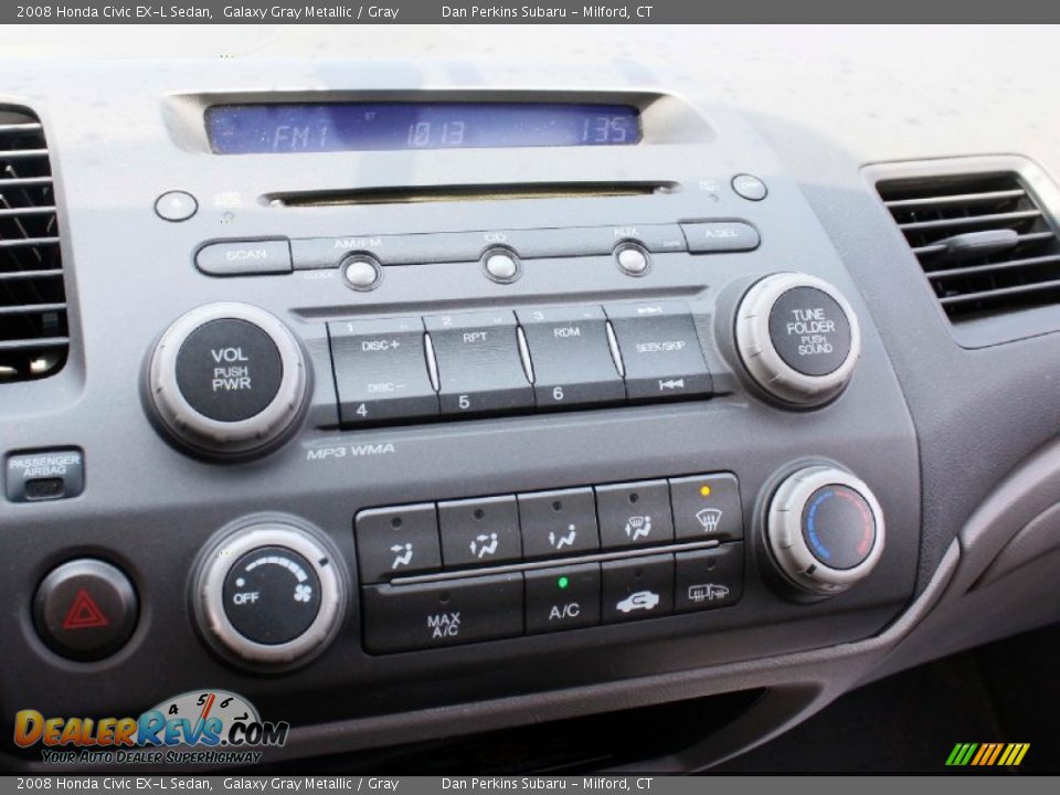 2008 Honda Civic EX-L Sedan Galaxy Gray Metallic / Gray Photo #12