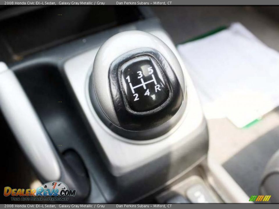 2008 Honda Civic EX-L Sedan Galaxy Gray Metallic / Gray Photo #13