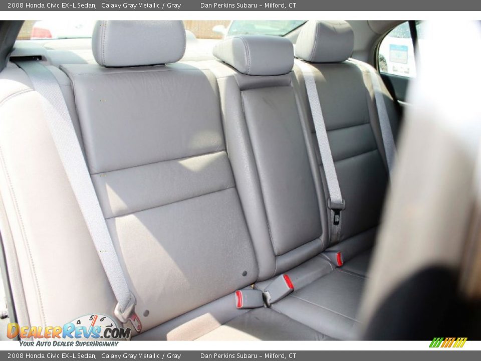 2008 Honda Civic EX-L Sedan Galaxy Gray Metallic / Gray Photo #15