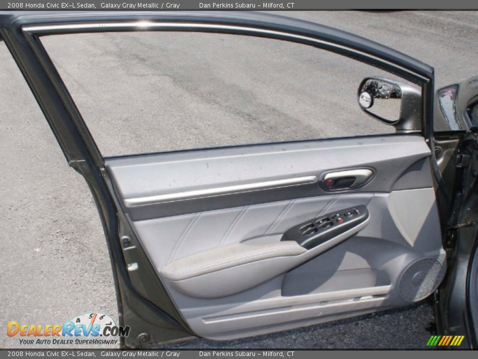 2008 Honda Civic EX-L Sedan Galaxy Gray Metallic / Gray Photo #16