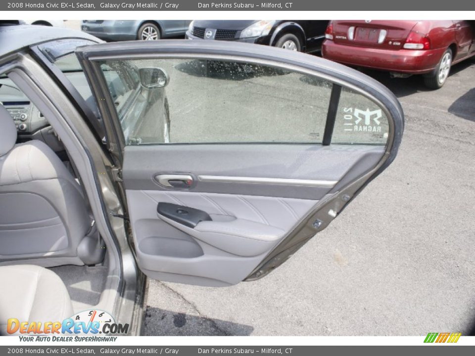 2008 Honda Civic EX-L Sedan Galaxy Gray Metallic / Gray Photo #17